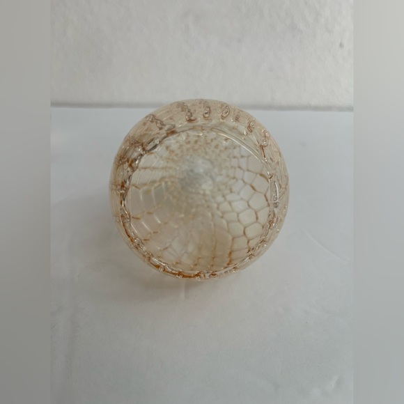 BLOWN GLASS AND BELL SHAPED ANGEL ORNAMENT HOLDING A HEART - Picture 6 of 6